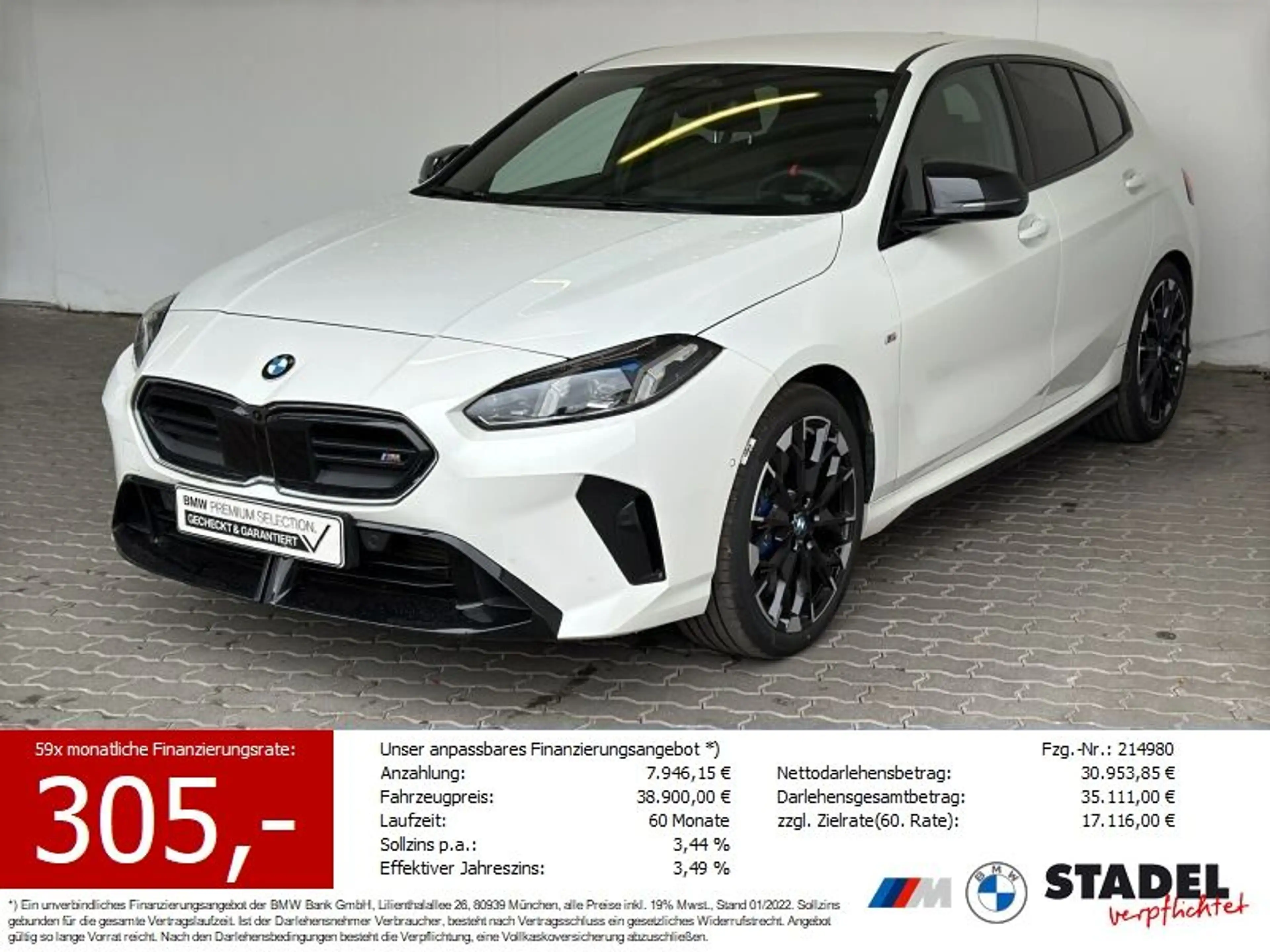 BMW 135 M xDrive Limousine Navi.LED.360°.AHK.ACC.KfZg