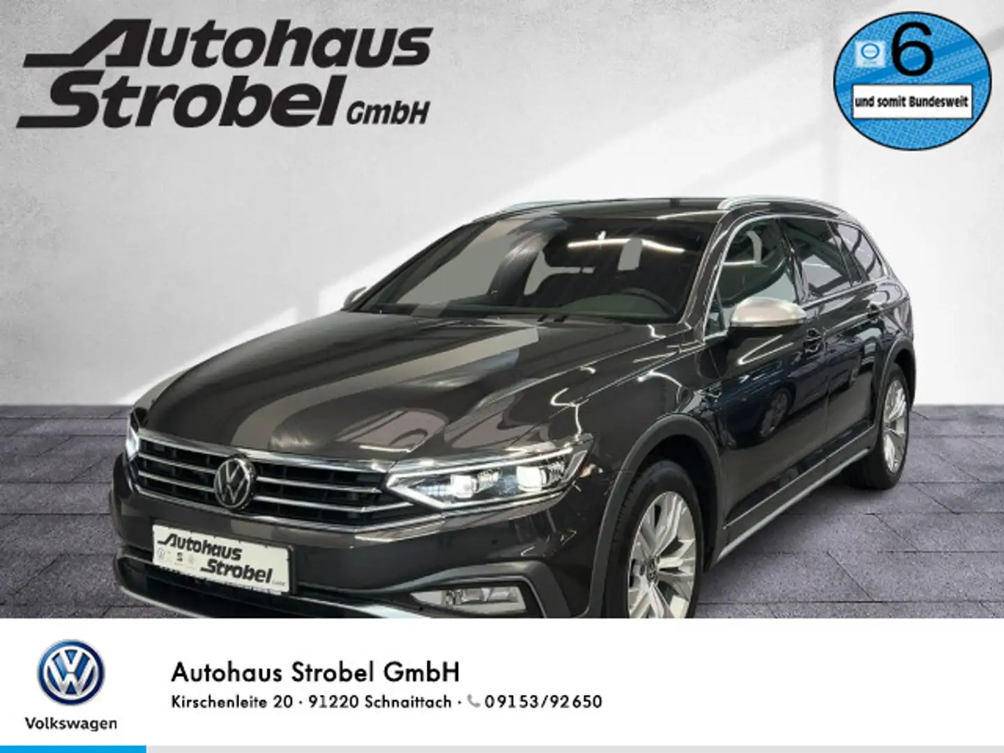 Volkswagen Passat Alltrack Passat Variant ALLTRACK 2.0 TDI DSG 4M AHK ACC S Grau - 1