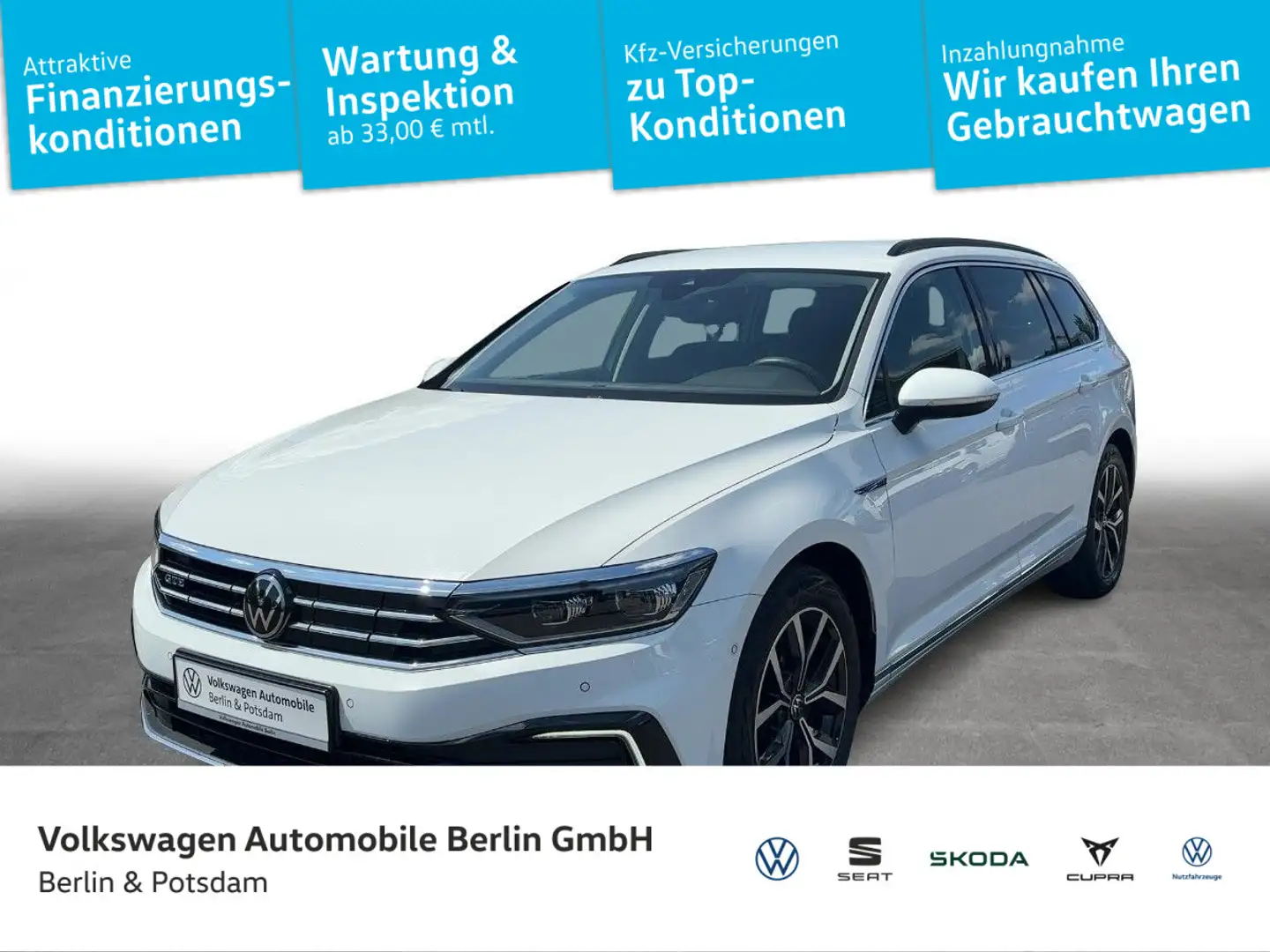 Volkswagen Passat Variant GTE 1.4TSI DSG STHZG NAVI MATRIX- Blanc - 1