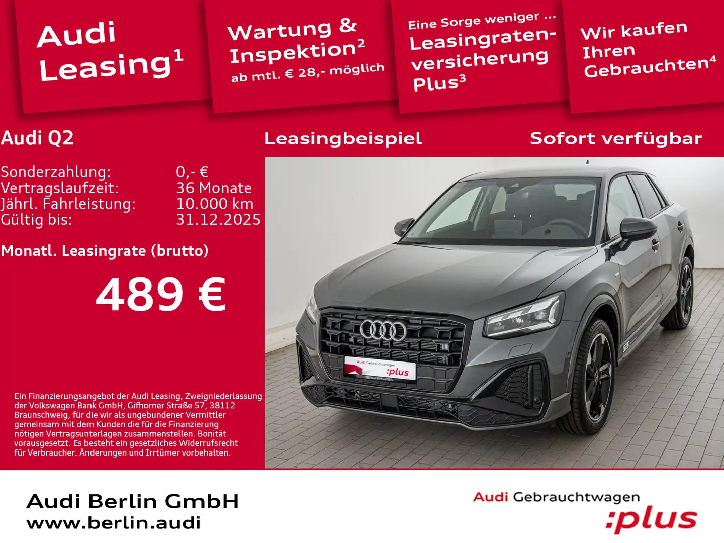 Audi Q2 S line 35 TFSI S tr. Grau - 1