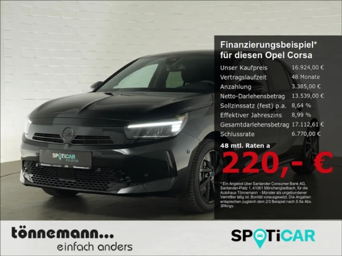 Opel Corsa F FACELIFT GS+NAVI+RÜCKFAHRKAMERA+KEYLESS+SITZ-/LE Nero - 1