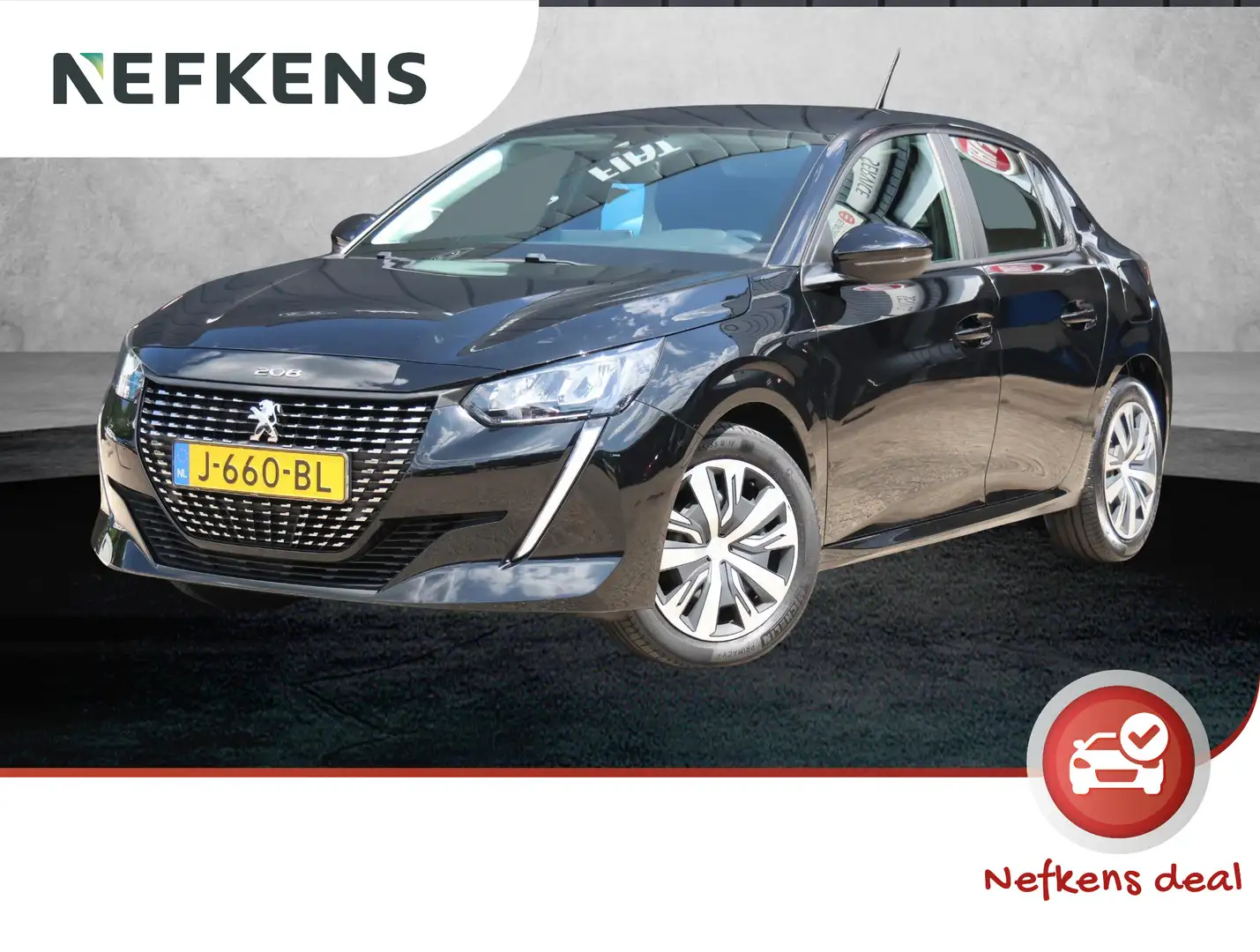 Peugeot 208 1.2 75pk Active | Airco | Cruise control | Apple C Zwart - 1