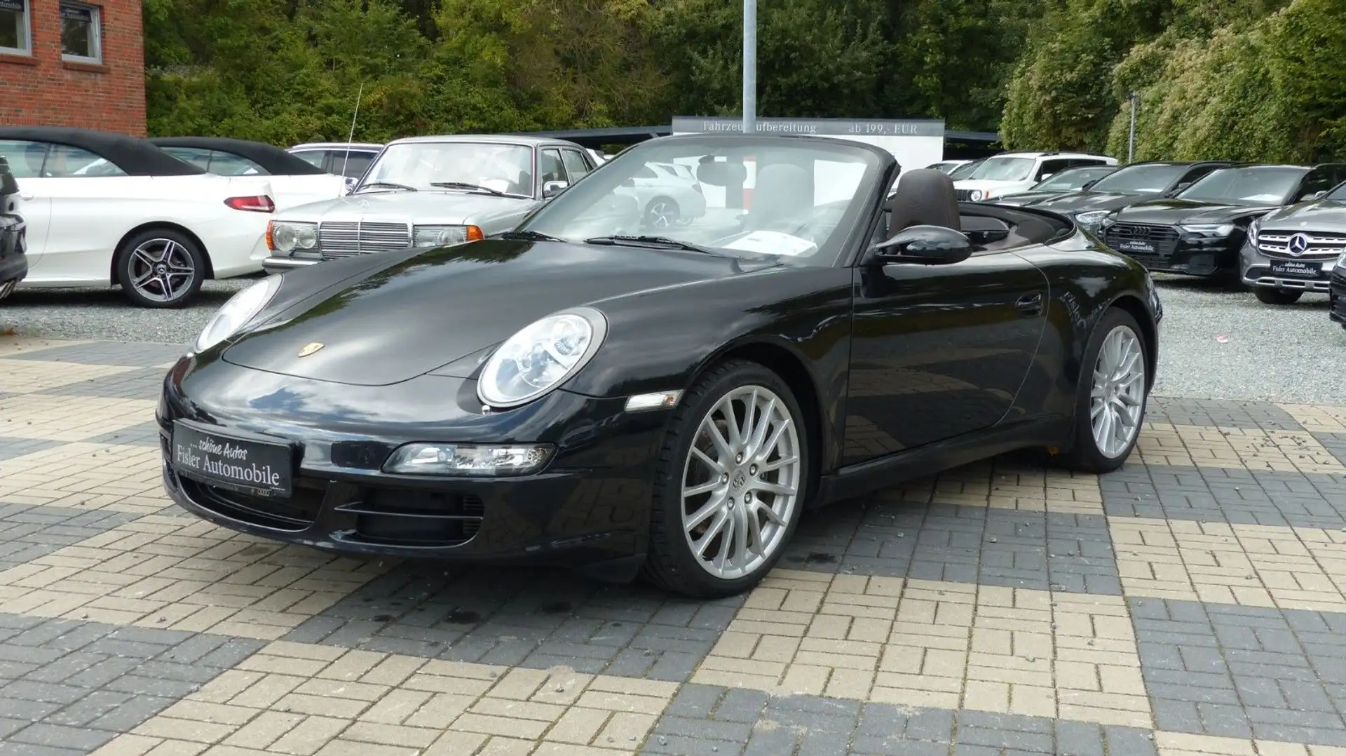 Porsche 911 Carrera Cabrio Tiptronic S Leder Cocoa 2.Hd. Noir - 1