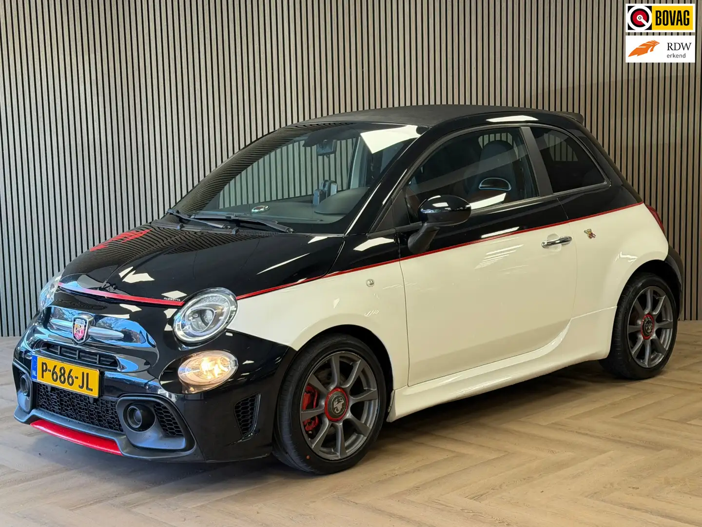Abarth 500C 1.4-16V AUTOMAAT CABRIO SOFT-TOP LEDER AIRCO Schwarz - 1