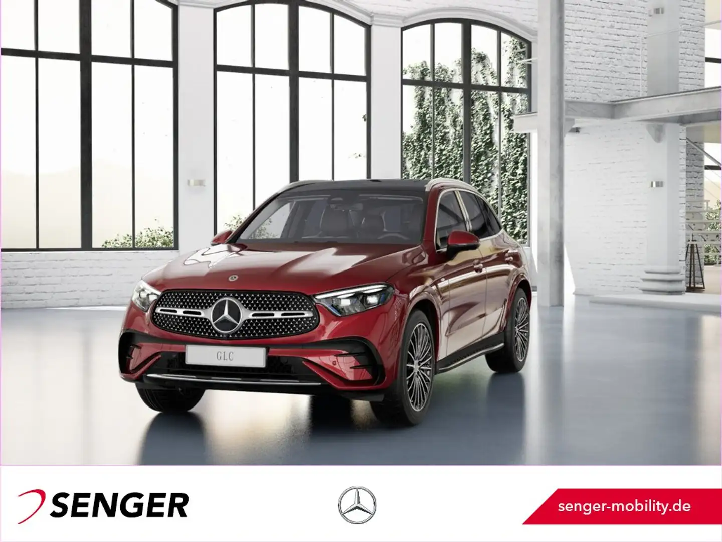 Mercedes-Benz GLC 400 e 4M AMG DigitalLight Panorama 360°K AHK Rot - 1