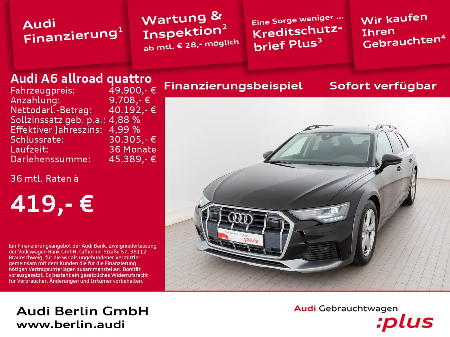 Audi A6 allroad 50 TDI  tiptr. RFK PDC NAVI Schwarz - 1