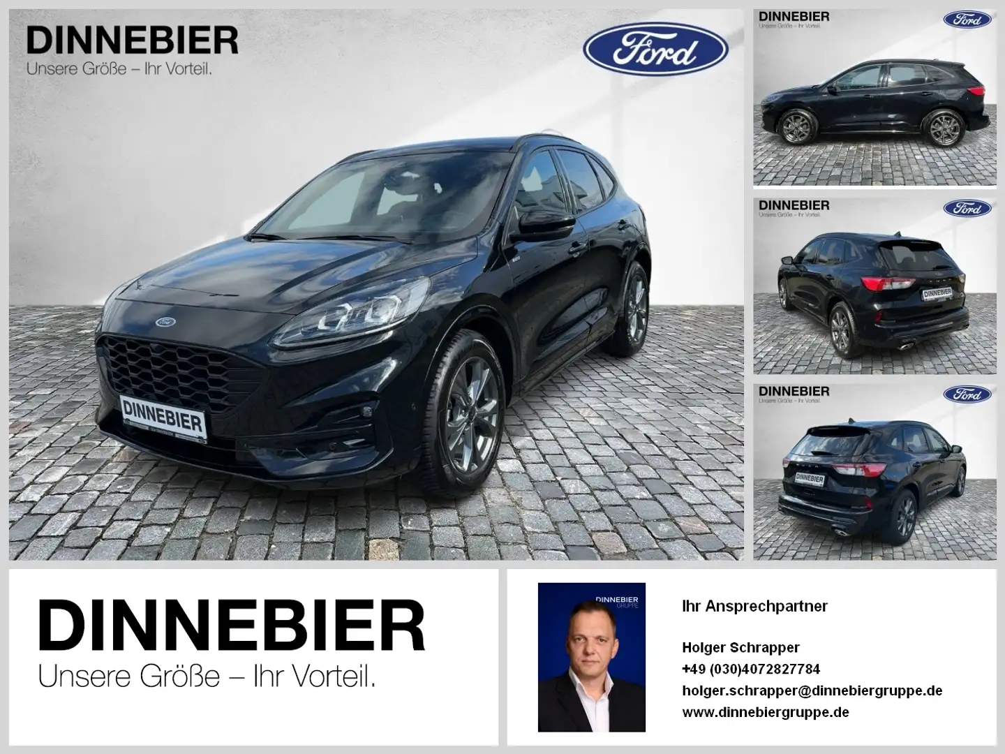 Ford Kuga ST-Line X LED+AHK+Glasdach+Kamera+SHZ Noir - 1
