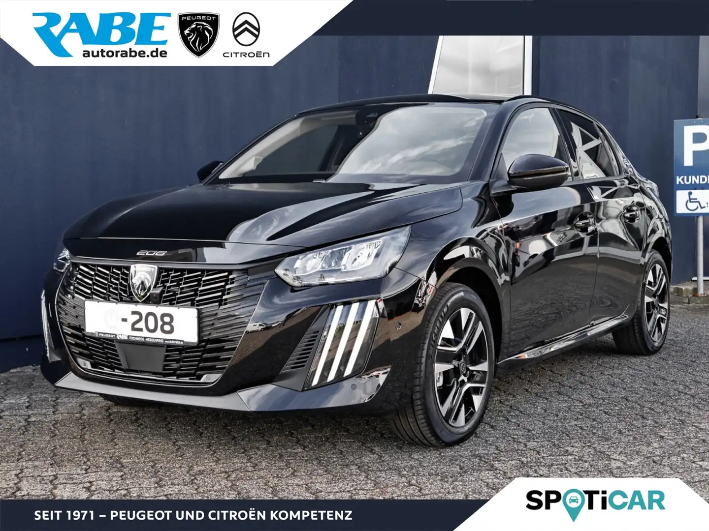 Peugeot 208 -e Allure 136 360Kamera+Navi+Klimaautomatik Klima Schwarz - 1