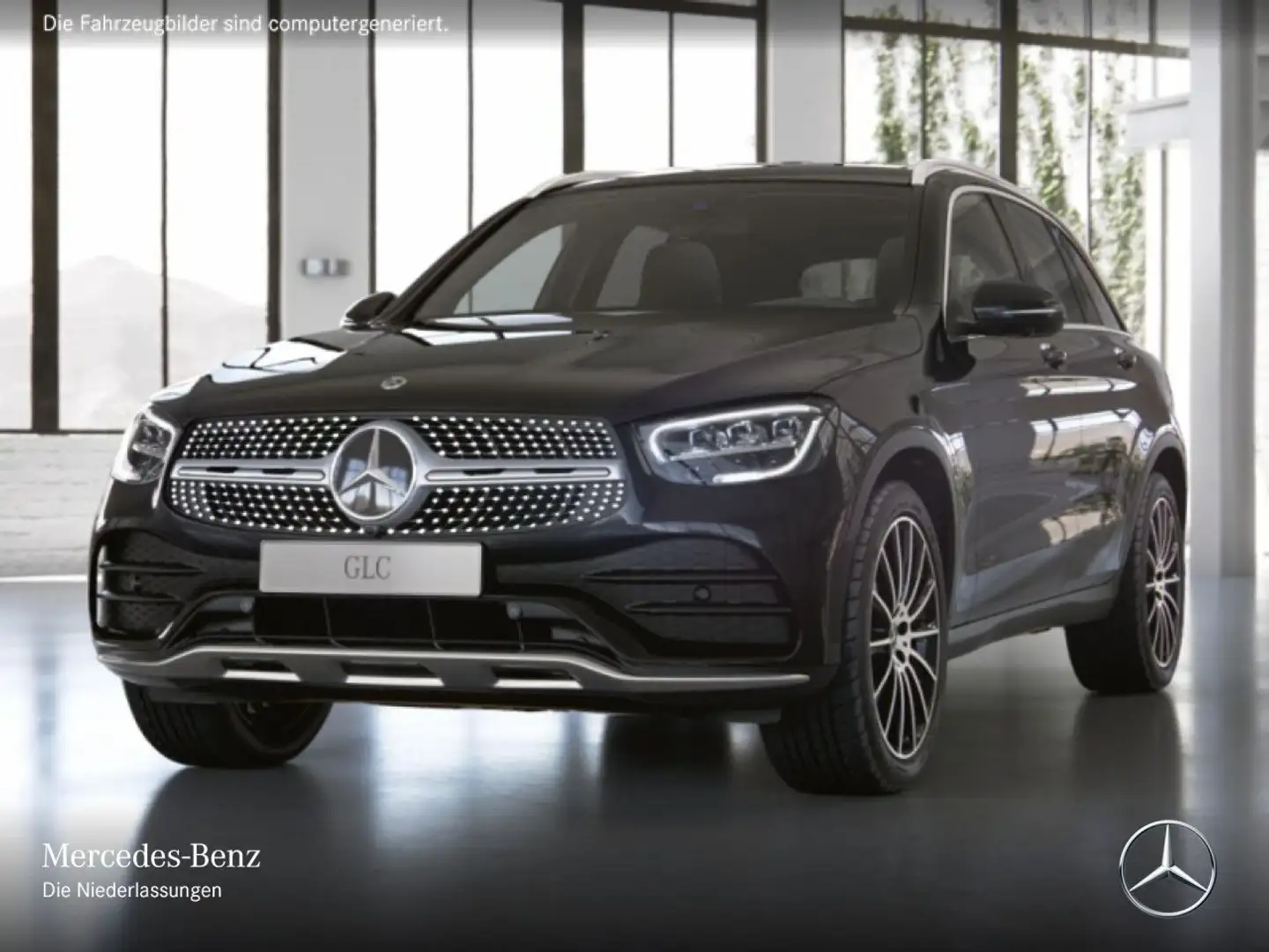 Mercedes-Benz GLC 200 d 4M AMG+360+LED+SPUR+TOTW+KEYLESS+9G Schwarz - 2