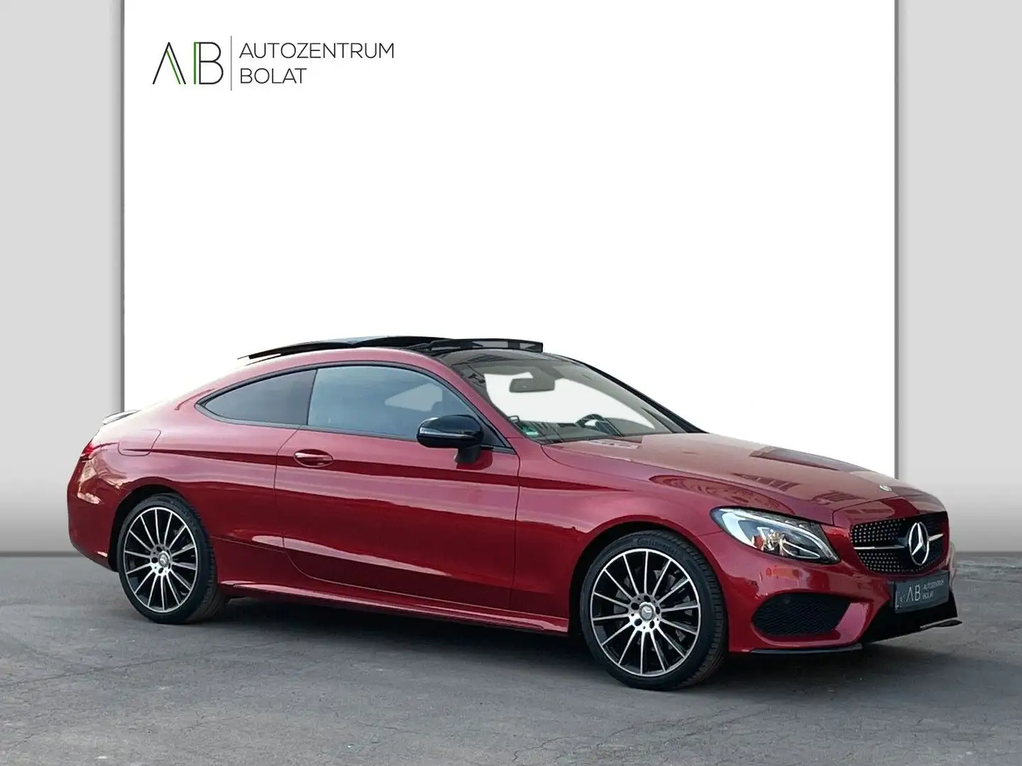 Mercedes-Benz C 250 Coupe C 250°AMG-LINE°NIGHT PAKET°SCHIEBEDACH° Rot - 1