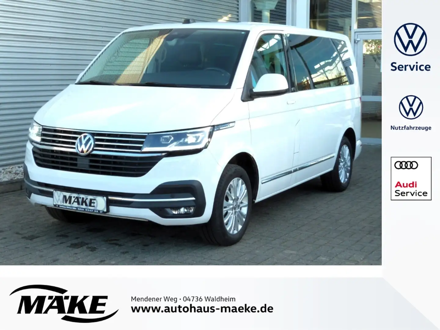 Volkswagen T6.1 Multivan AHK, Navi, LED, ACC, 3-Zonen Klimaautomatik, Weiß - 1