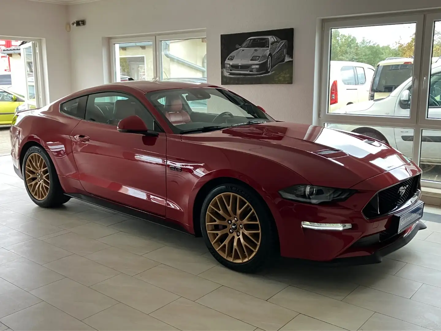 Ford Mustang GT 5.0 V8 10G-Autom. Virtual ACC Rojo - 1