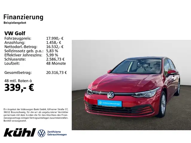 Volkswagen Golf VIII 1.0 TSI Life Navi,AHK,Pano