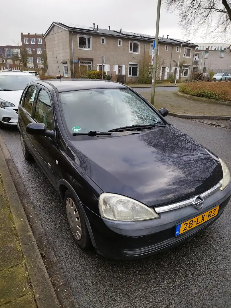 Opel Corsa 1.4-16V Njoy Zwart - 1