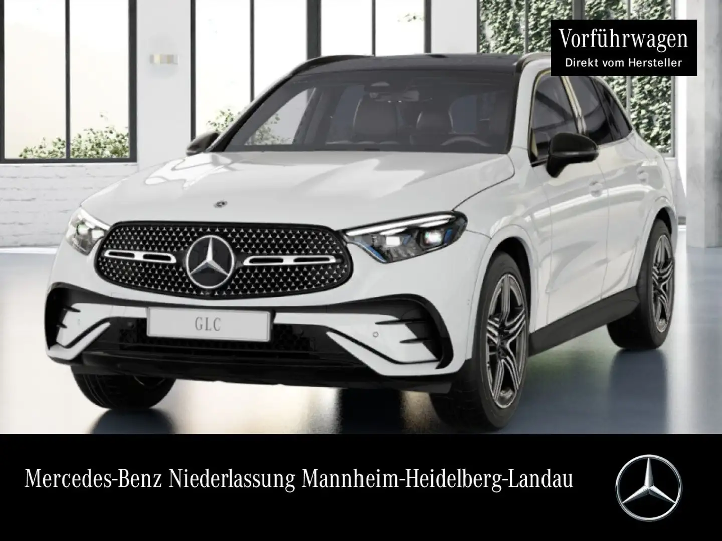 Mercedes-Benz GLC 220 d 4M AMG+NIGHT+PANO+360+AHK+TOTW+KEYLESS Weiß - 1