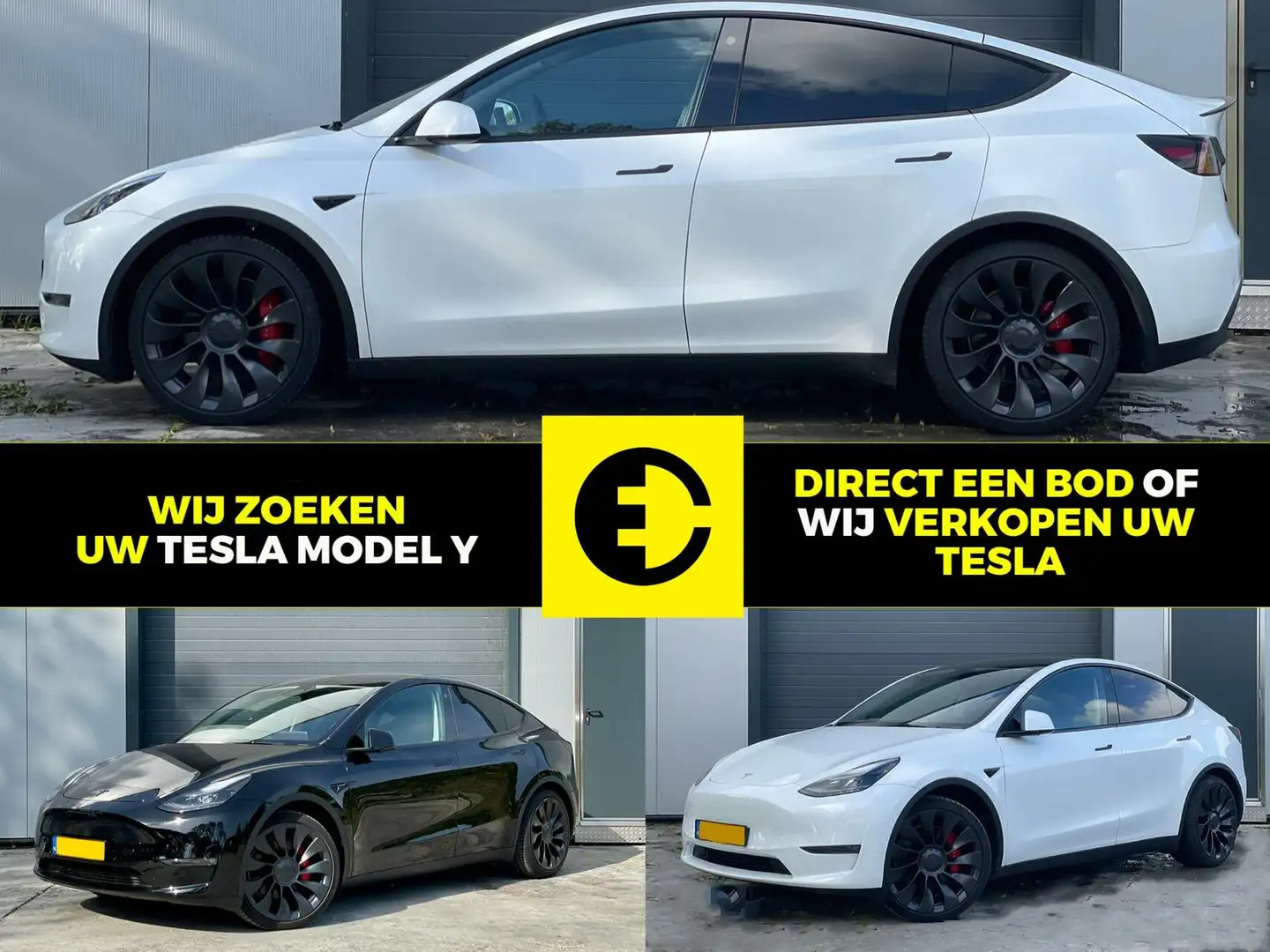 Tesla Model Y | Alle uitvoeringen gezocht | Verkoop uw Tesla Wit - 1
