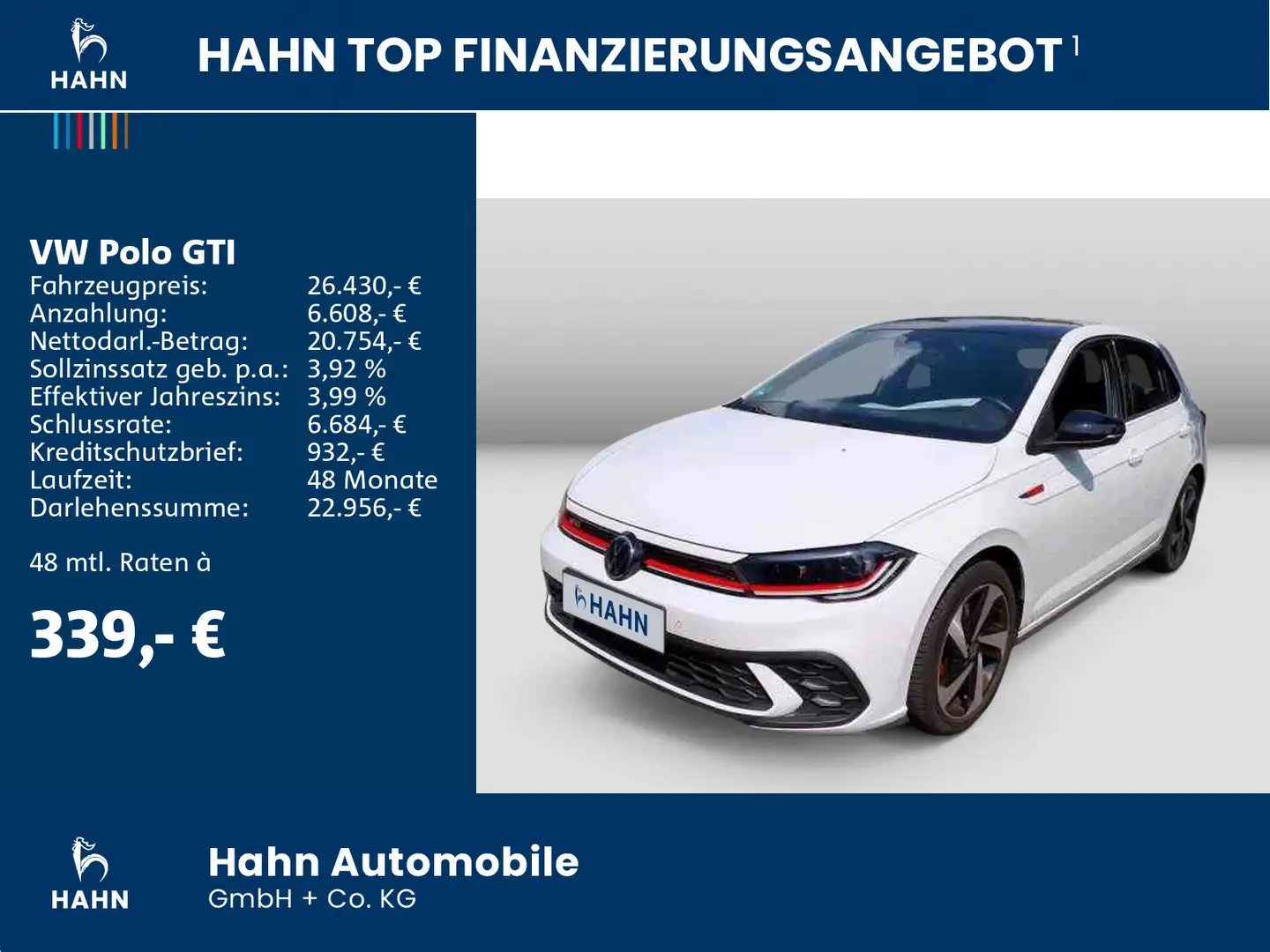 Volkswagen Polo GTI 2.0 TSI LED AppConnect Klima Sitzh. PDC Weiß - 2