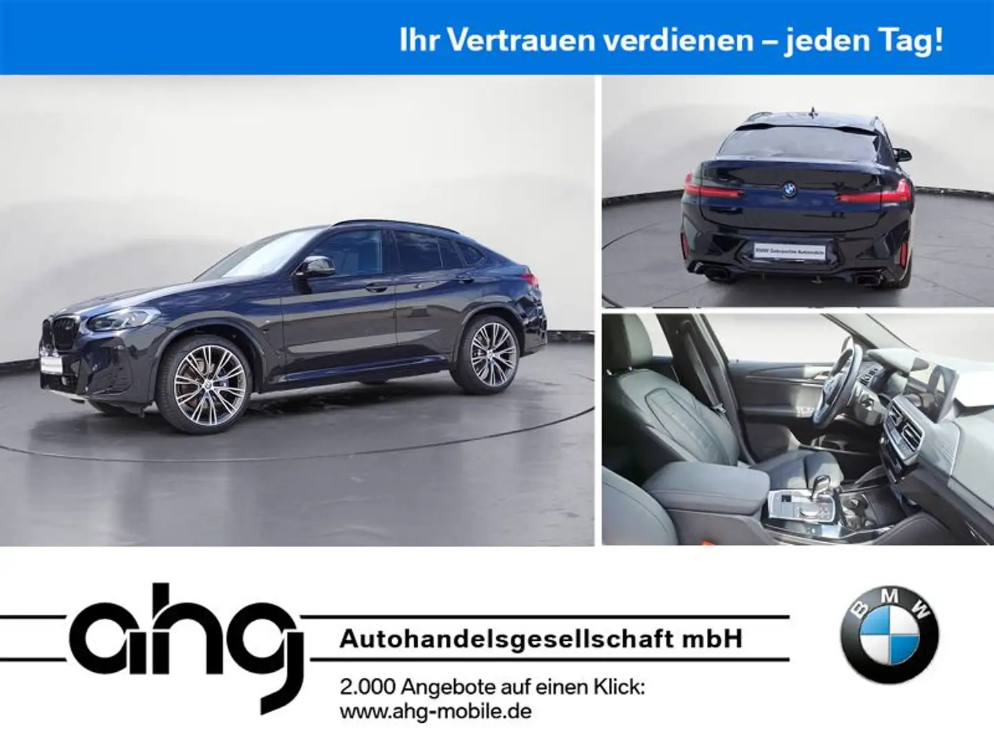 BMW X4 M d AT *MSport*Shadow*Laser*Pano*Sitzlüft*Na Schwarz - 1