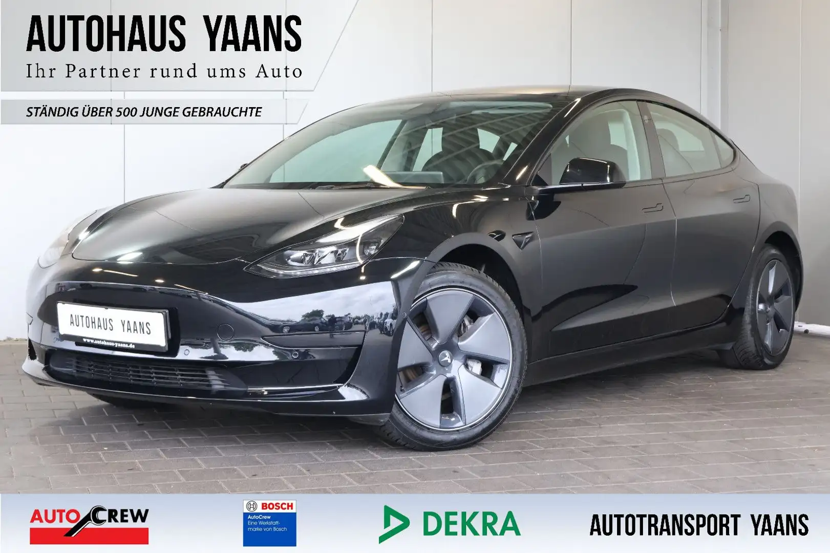 Tesla Model 3 WÄRMEPUMPE+ACC+360°+LED+PANO Schwarz - 1