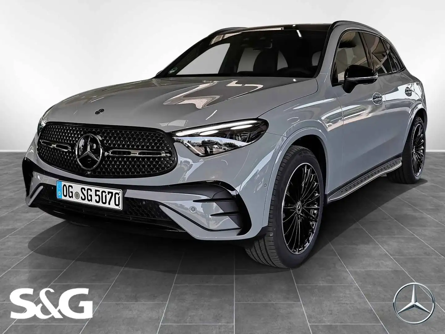 Mercedes-Benz GLC 300 d 4M AMG 360°+DIG-LED+Pano+AHK+Distronic Gris - 1