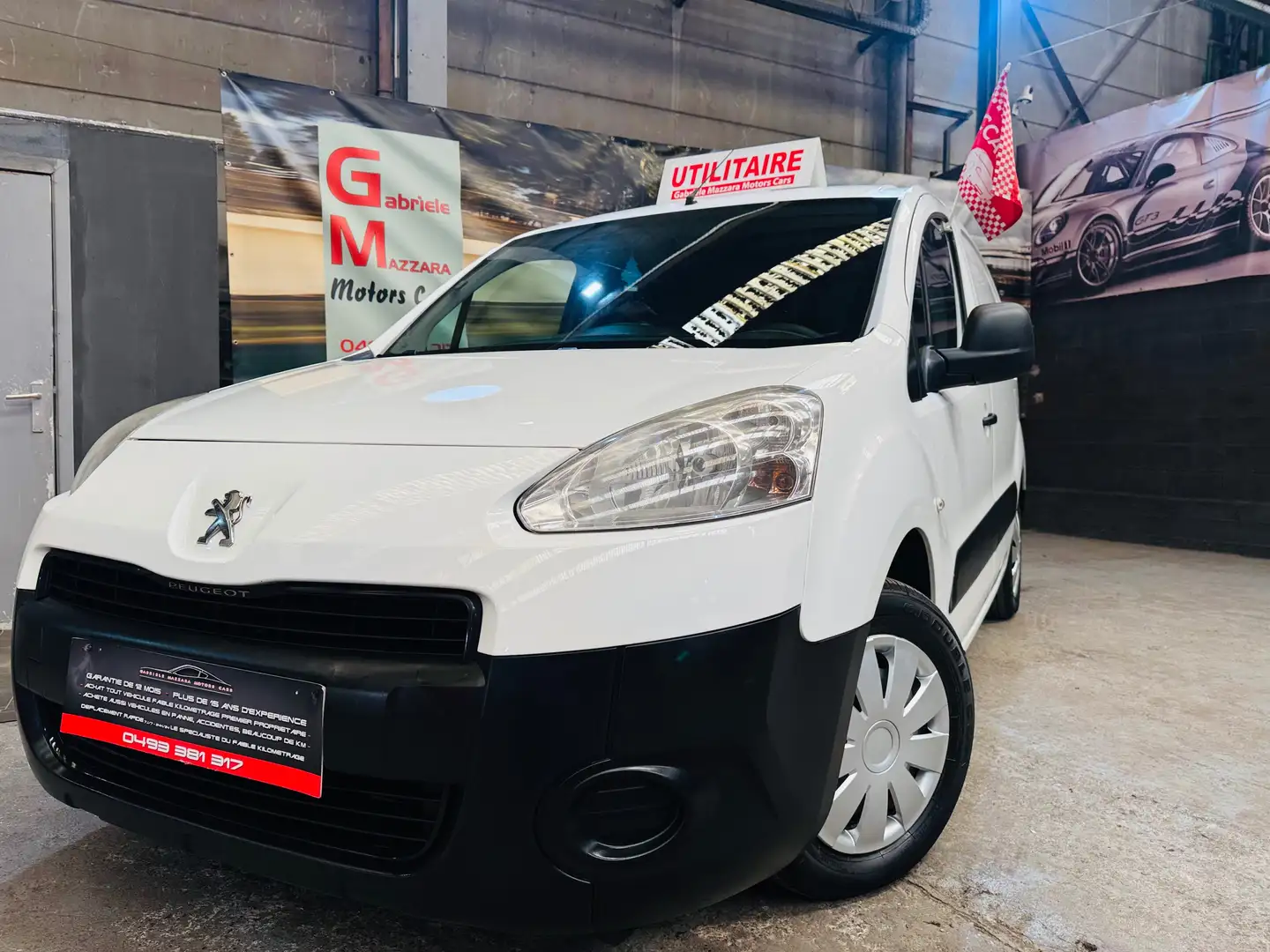 Peugeot Partner 1.6 HDI / 3 Places / Utilitaire / Airco / Garantie White - 1