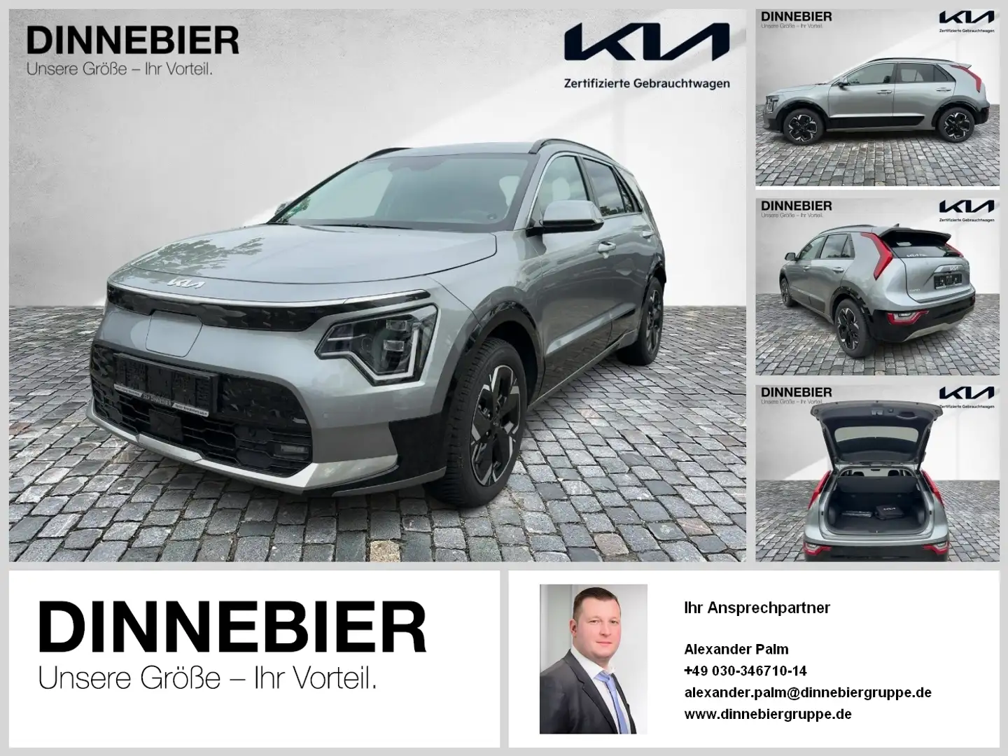 Kia Niro EV Inspiration LED+Navigation+Kamera+SHZ Grau - 1