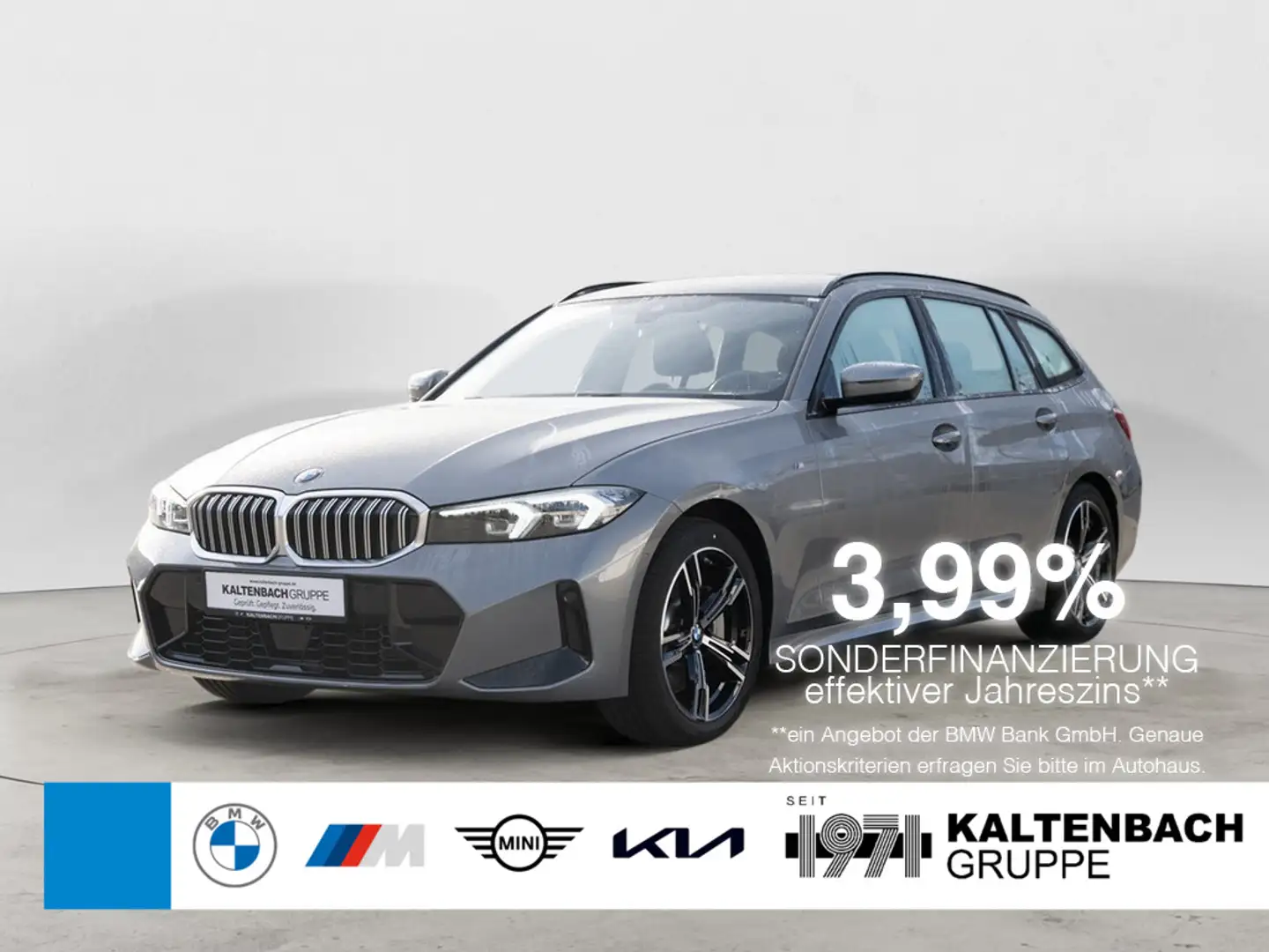 BMW 330 i Touring xDrive M-Sport LED ACC NAVI Gris - 1