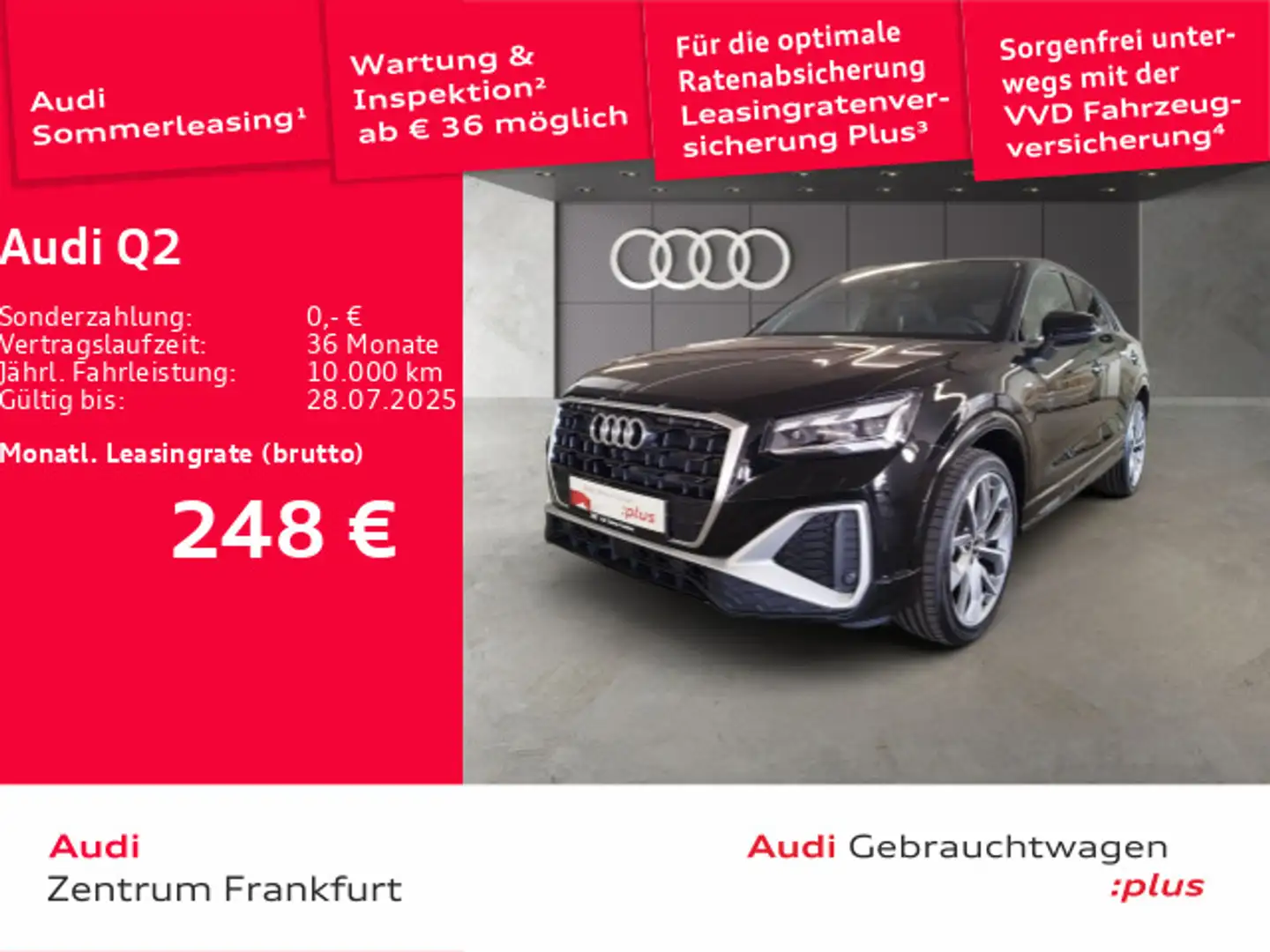 Audi Q2 30 TFSI S line MatrixLED AHK DAB Schwarz - 1