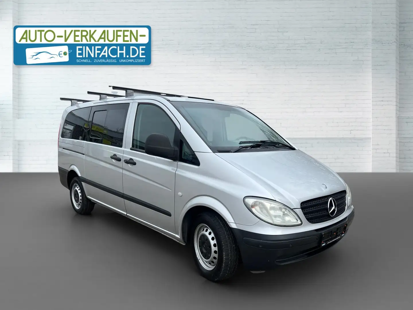 Mercedes-Benz Vito 115 CDI lang,Auto,Klima,7S,AHK,PDC,TÜV,Tempomat Grau - 1
