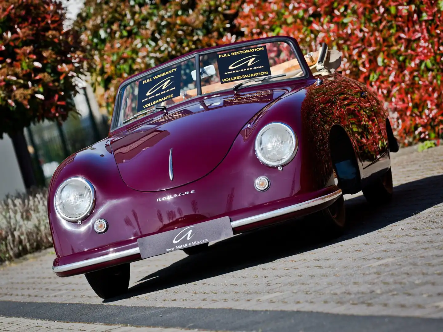 Porsche 356 pre A 1500 Cabriolet *** German delivery *** Roşu - 1