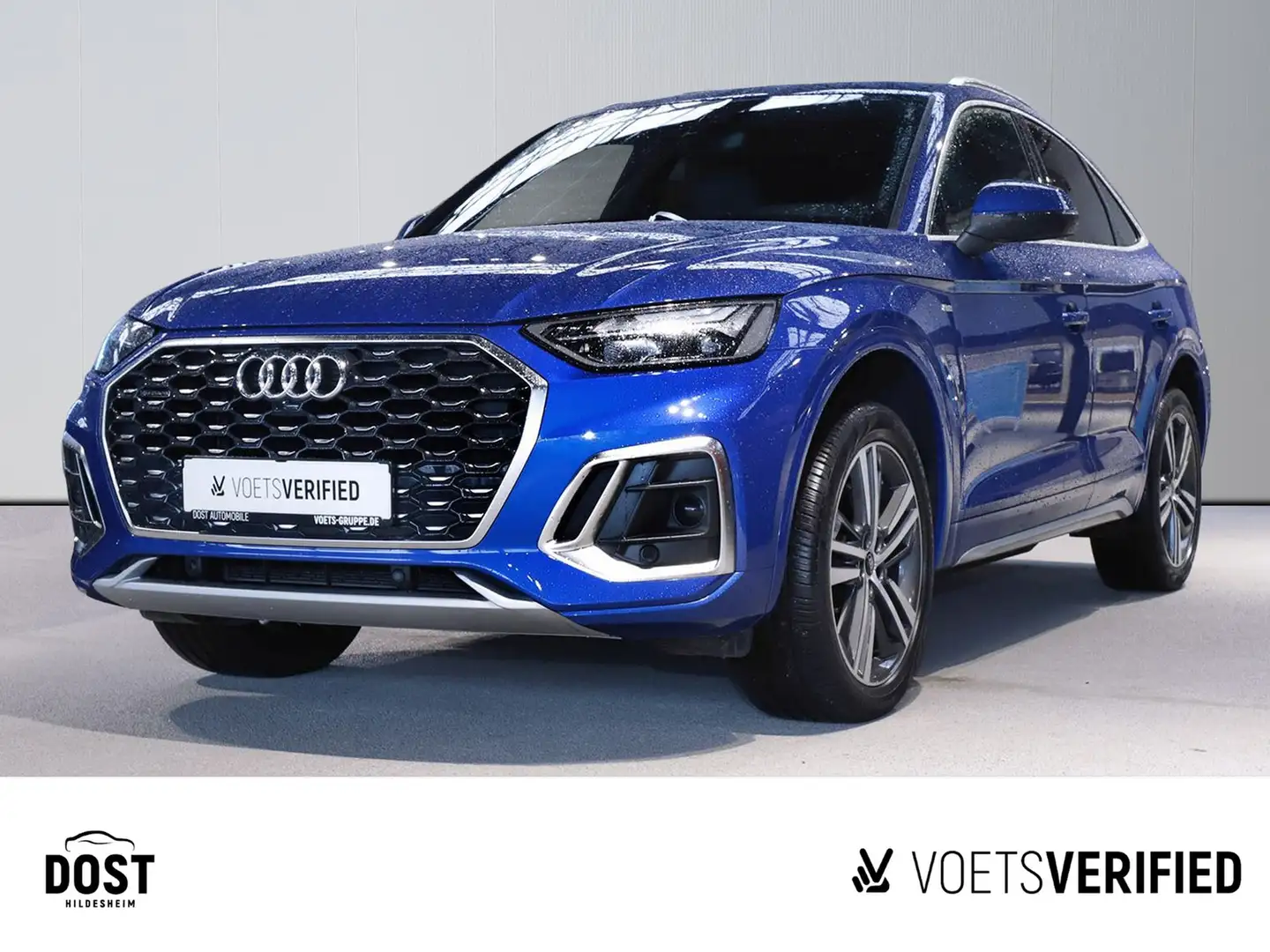 Audi Q5 Sportback 40 TDI quattro S line NAVI+PANO+SHZ plava - 1