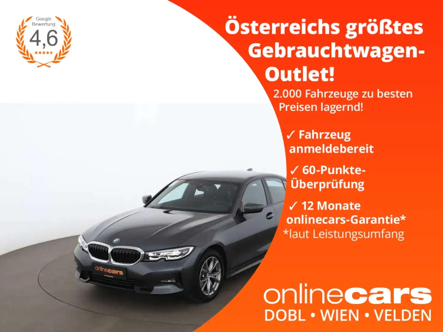 BMW 320 d LED NAVI ASSIST R-CAM SITZHZG TEMPOMAT PDC Grau - 1