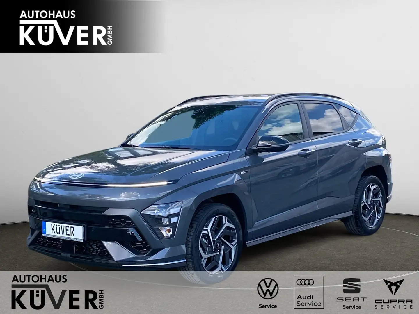 Hyundai KONA N-Line 1.6 T-GDI DCT Navi+ACC+Shzg.+PDC+18 Grau - 1