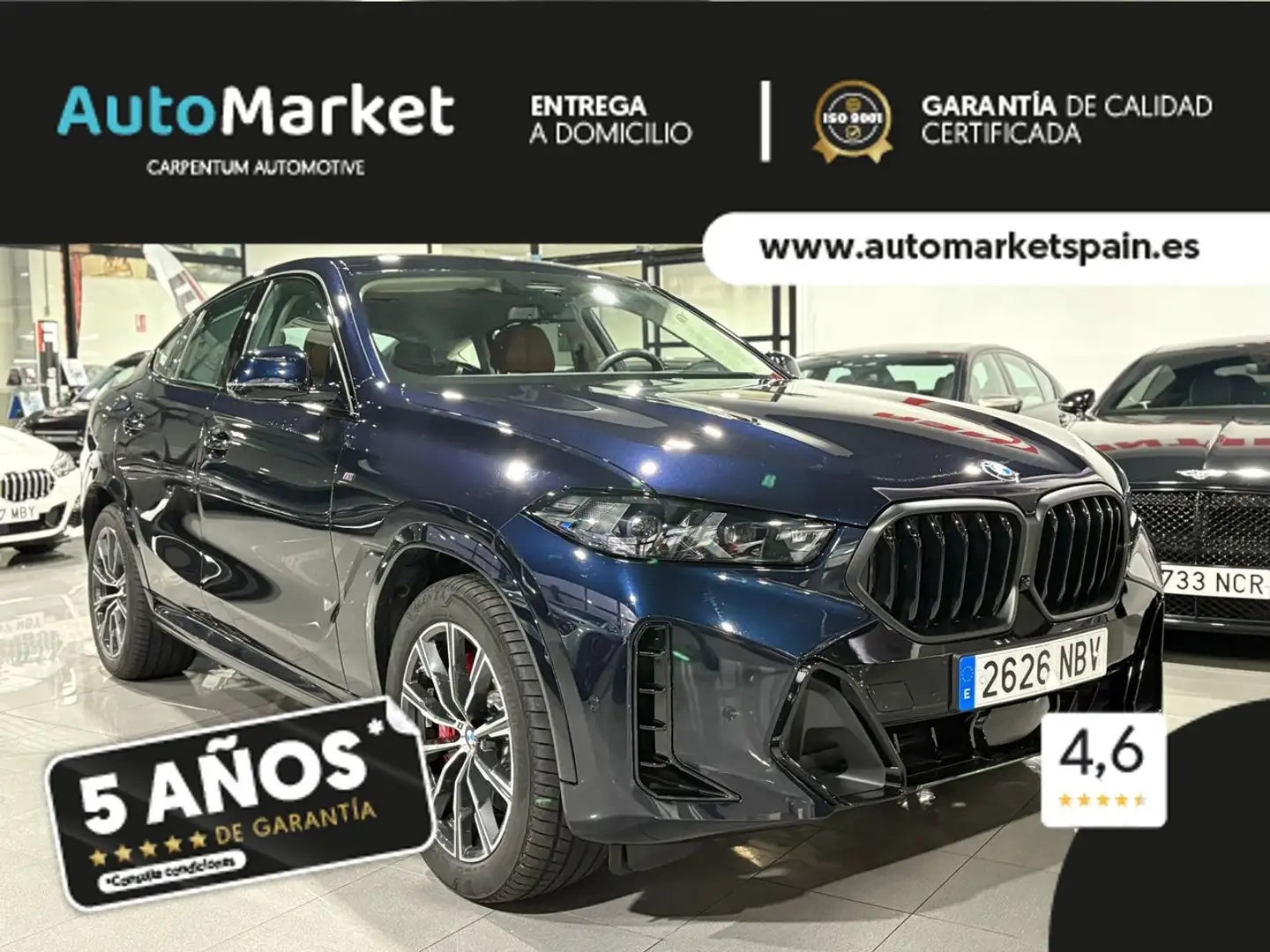 BMW X6 xDrive30d M Sport Bleu - 2