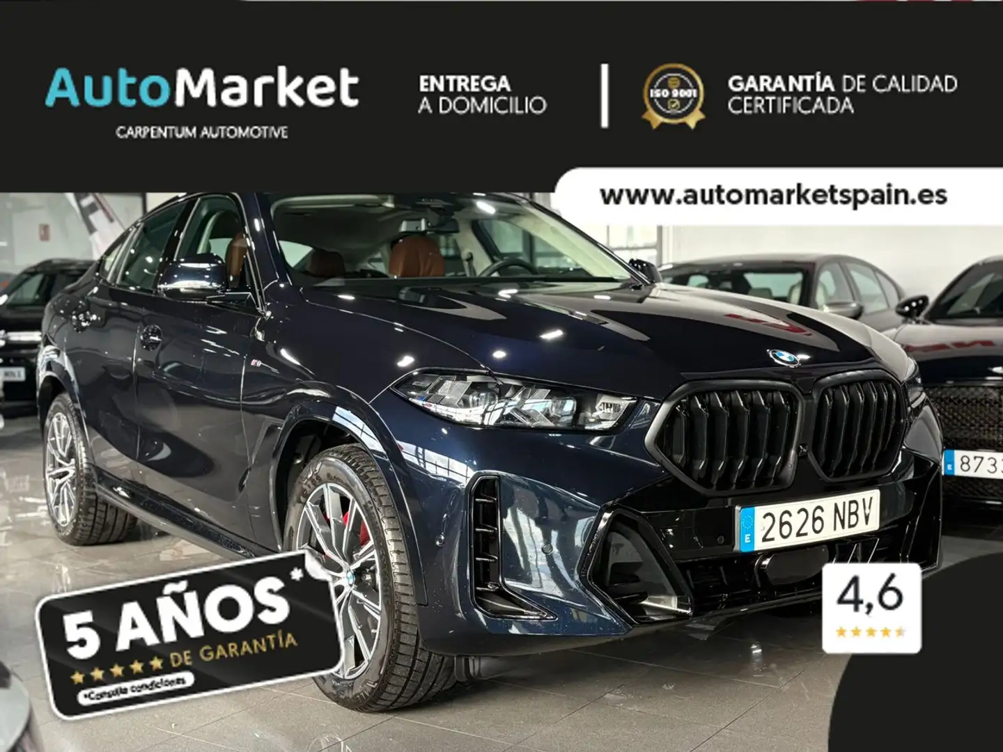BMW X6 xDrive30d M Sport Bleu - 1