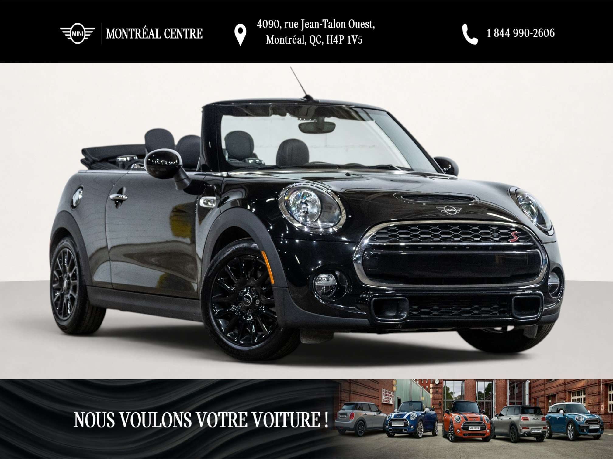 2019 MINI Convertible Cooper S | Classique | Sièges sport | Déflecteur d