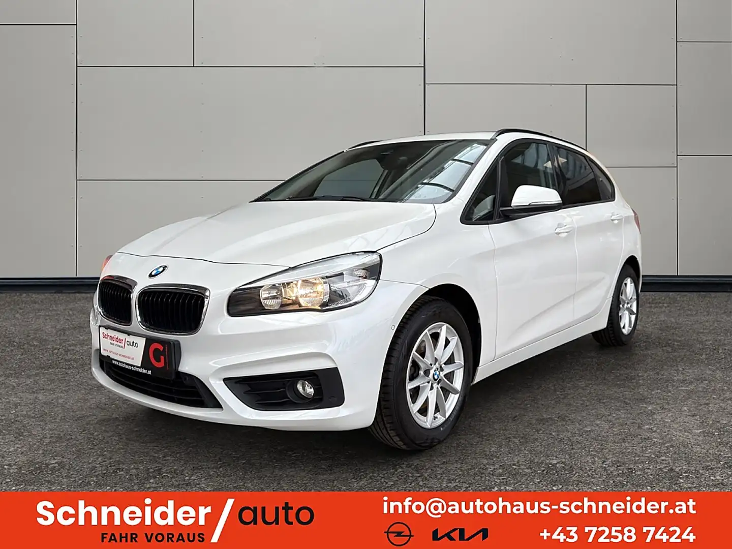 BMW 218 i Active Tourer Advantage Weiß - 1