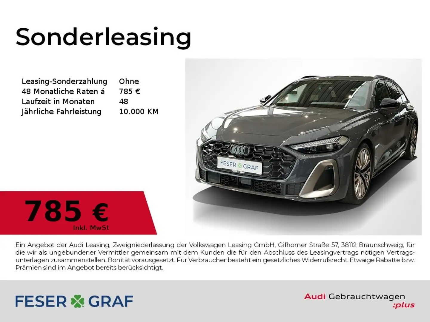 Audi A5 Avant TDI qu. S line Tech Pro B&O HUD Grau - 1