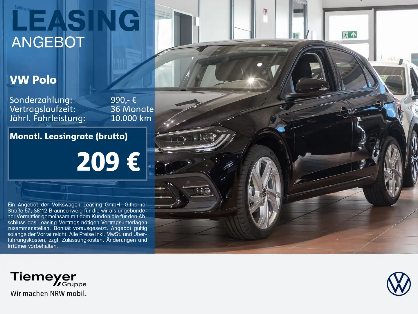 Volkswagen Polo 1.0 TSI OPF DSG STYLE IQ.DRIVE NAVI IQ.LIGH Schwarz - 1