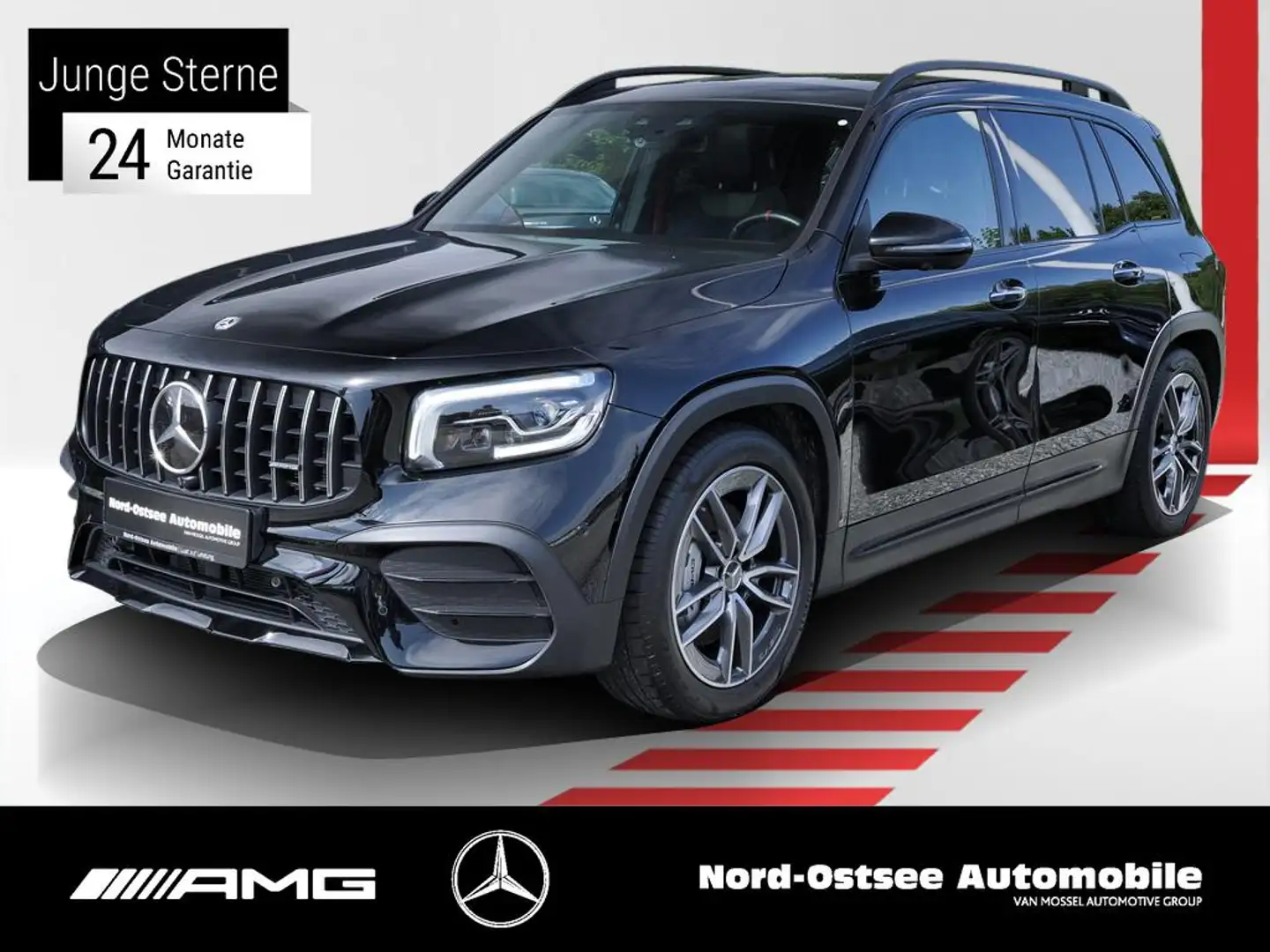 Mercedes-Benz GLB 35 AMG 4M PANO AHK NIGHT BURMESTER 360KAMERA Czarny - 1