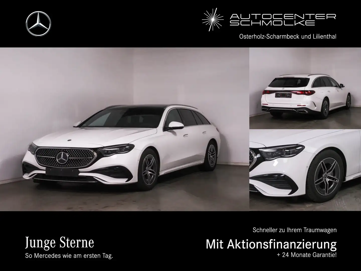 Mercedes-Benz E 220 E 220 d T AMG AHK*PANORAMA*BURMESTER*MEMORY*etc. Blanc - 1