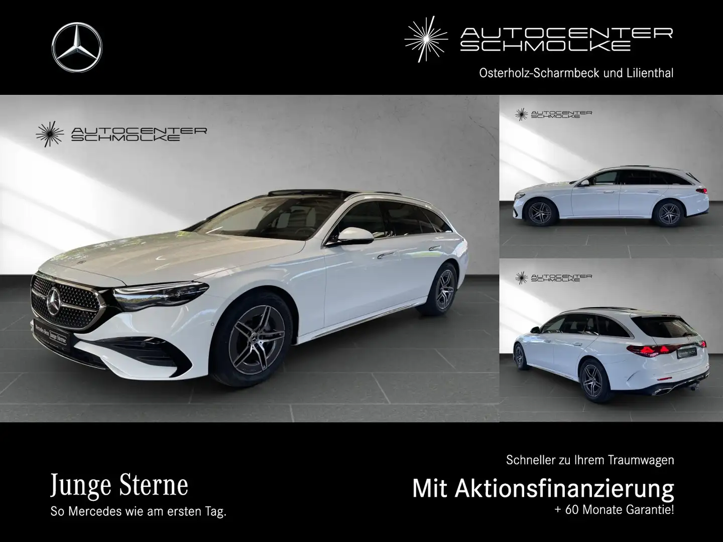Mercedes-Benz E 220 E 220 d T AMG AHK*PANORAMA*BURMESTER*MEMORY*etc. Blanco - 1