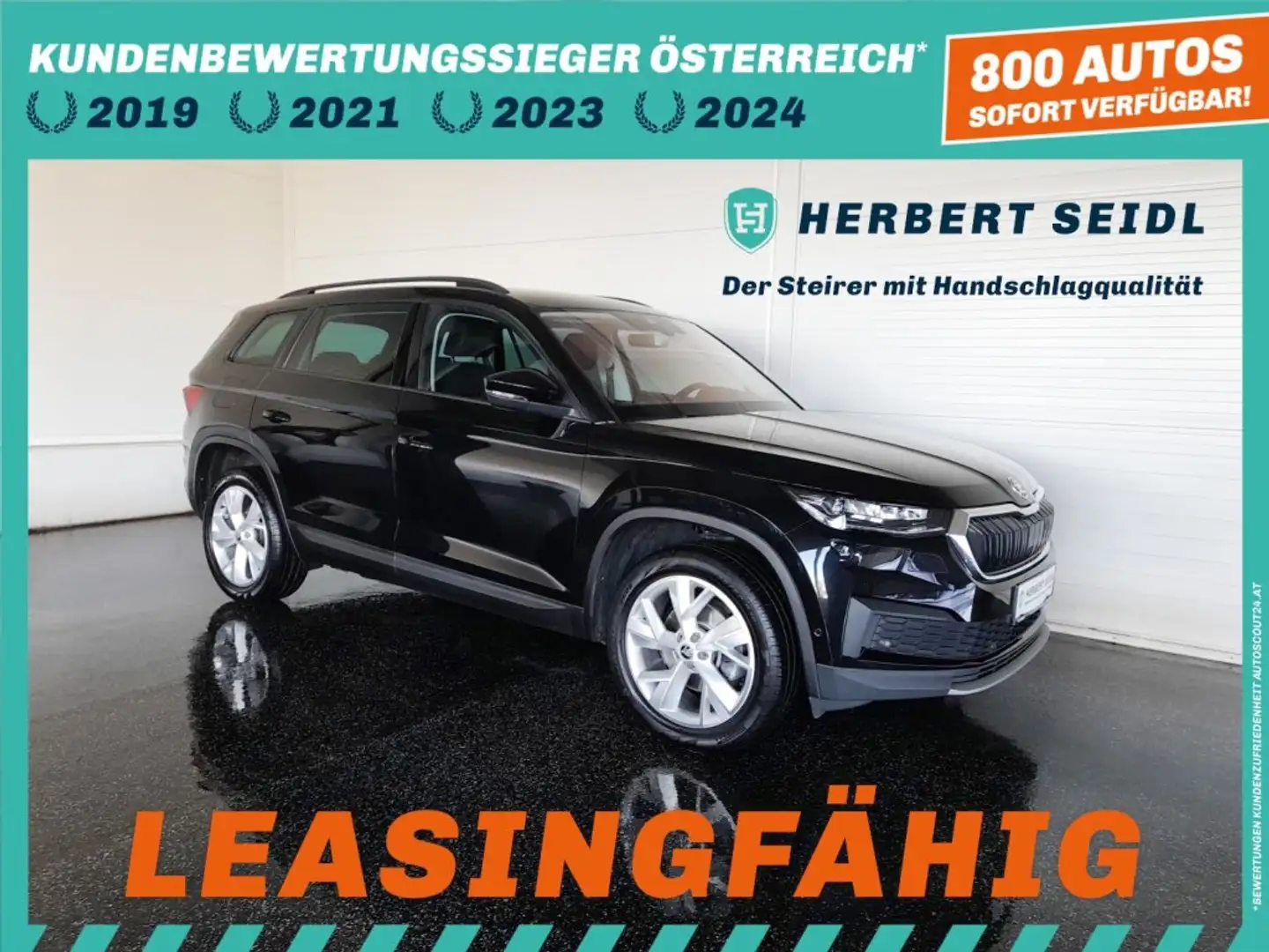 Skoda Kodiaq TOUR 2,0 TDI DSG *MATRIX LED / 19 ZOLL / NAVI / ACC / E-KLAPPE / KEYLESS* Schwarz - 1