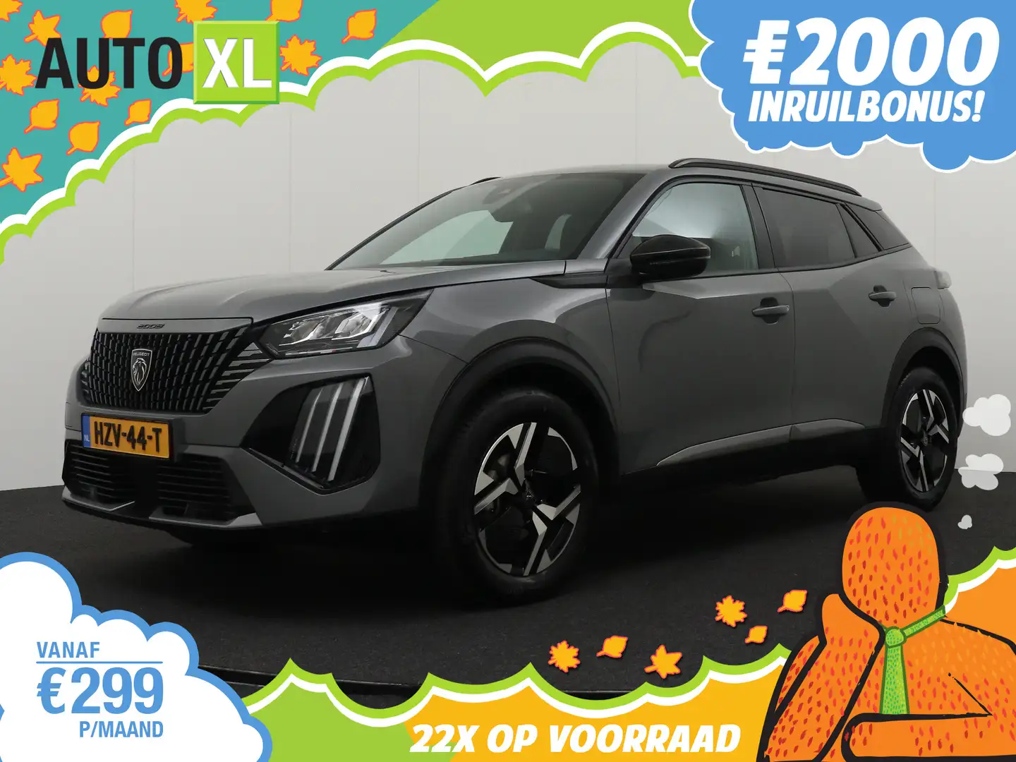 Peugeot 2008 1.2T 131 PK Aut. Allure NW-Model Half-Leder Camera Gris - 1
