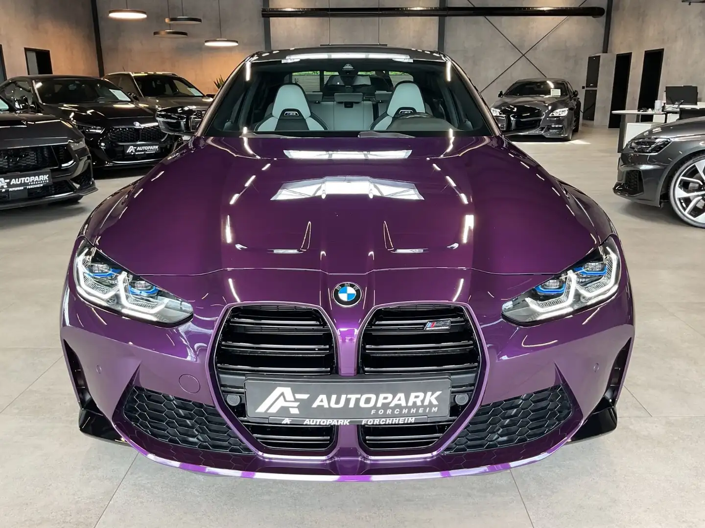 BMW M3 Competition Lim. Komfort Laser Leder H&K 20" Violett - 2