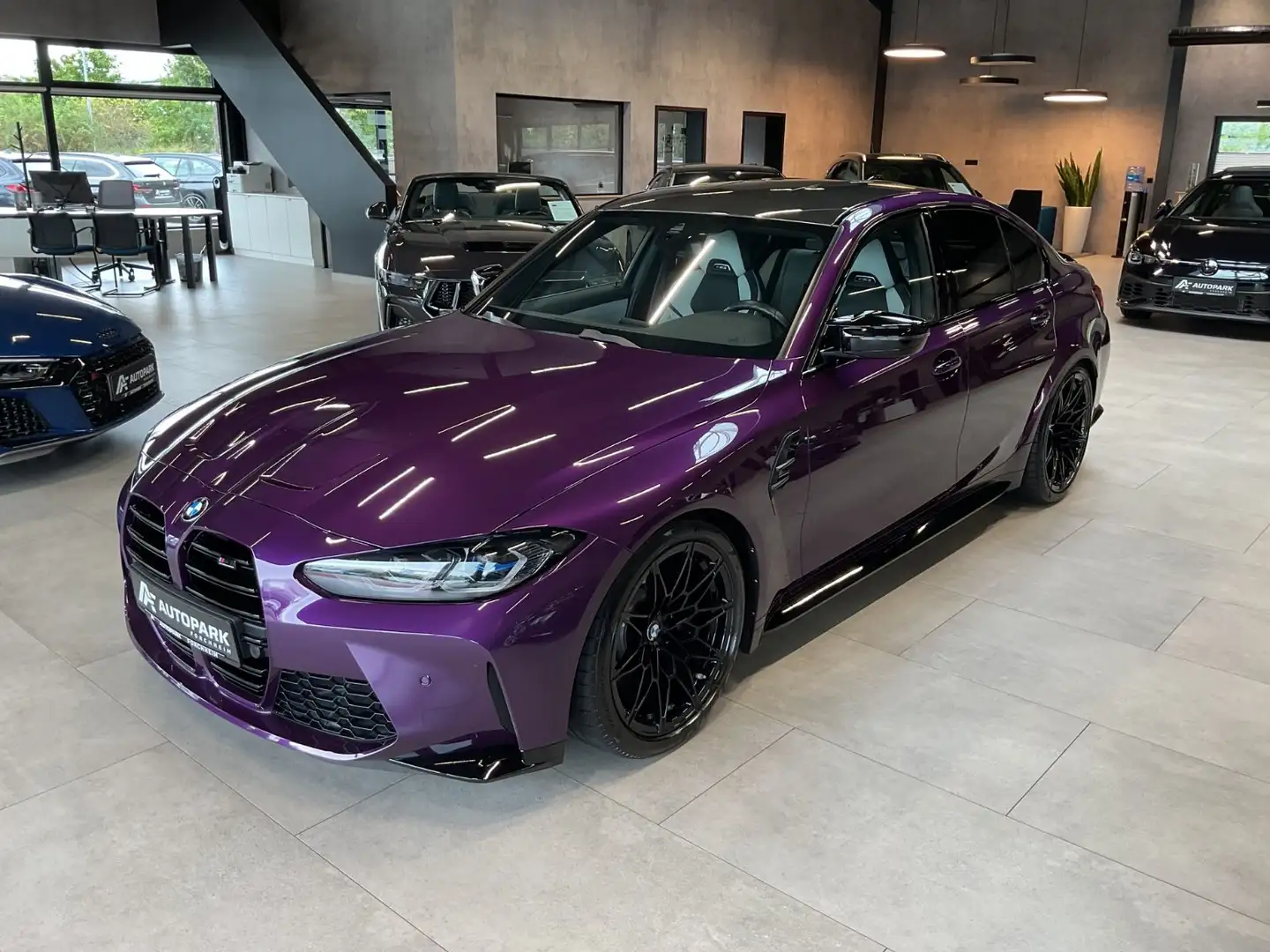 BMW M3 Competition Lim. Komfort Laser Leder H&K 20" Violett - 1