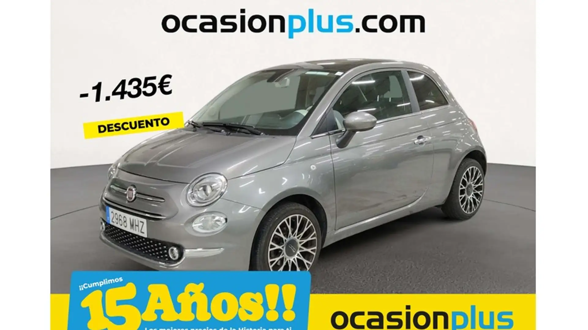 Fiat 500 1.0 Hybrid Dolcevita 52kW Gris - 1