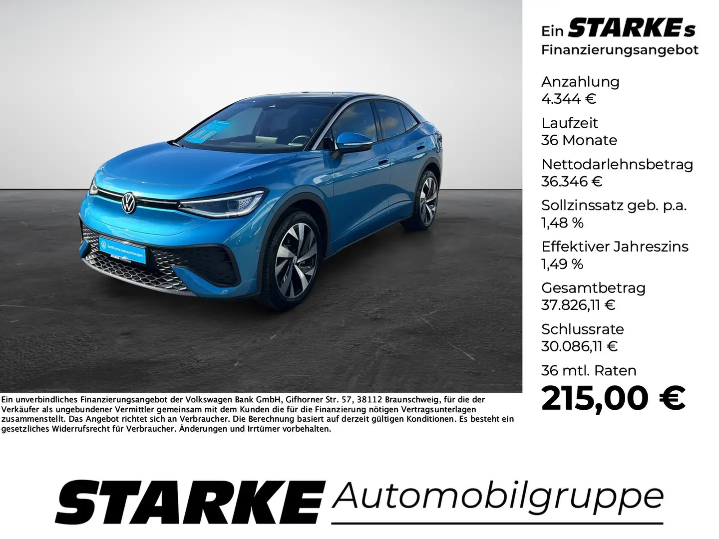 Volkswagen ID.5 Pro Bleu - 1
