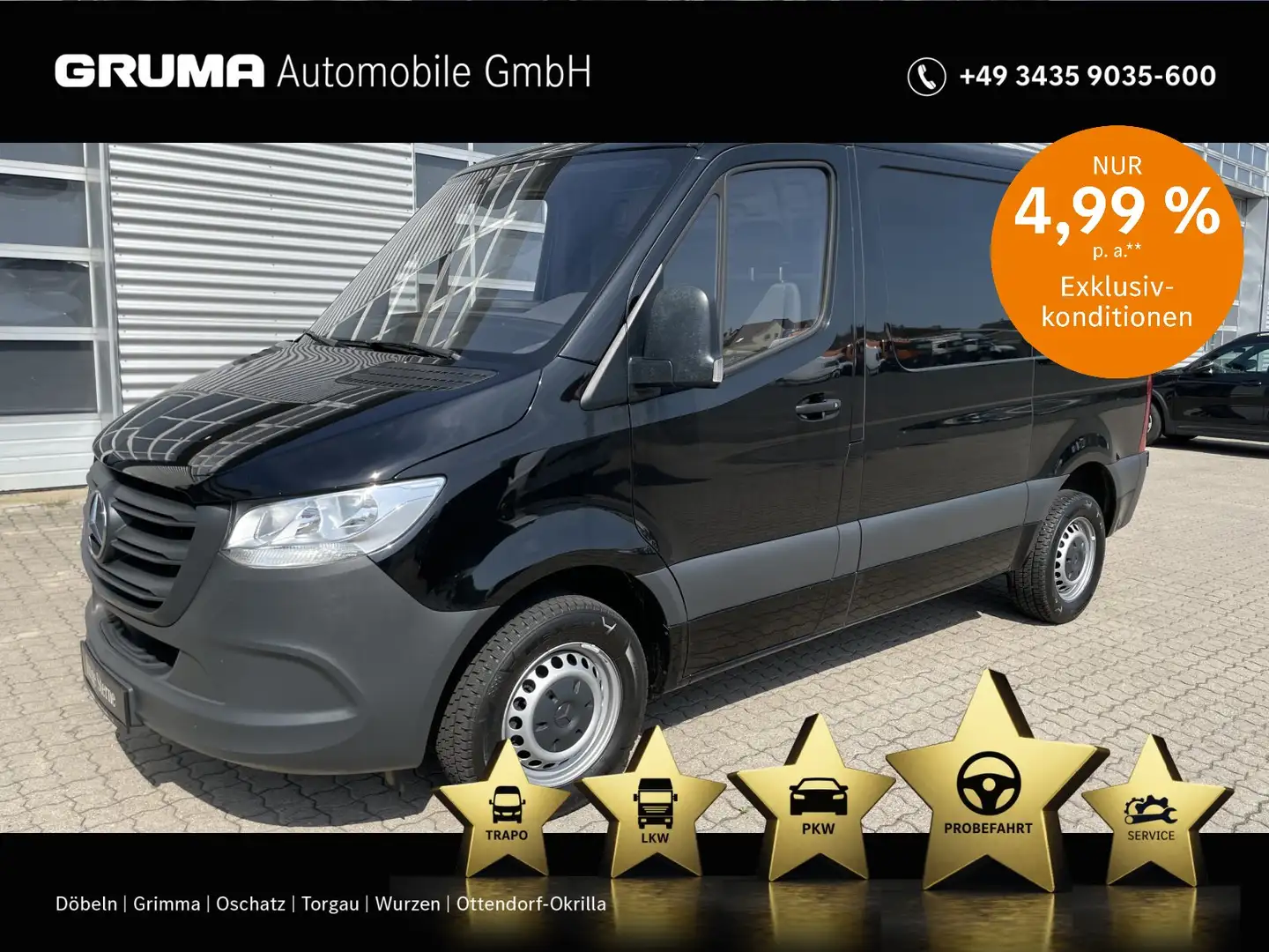 Mercedes-Benz Sprinter Sprinter 211 CDI RADIO+KLIMA+L1H1+AB WERK AUSVER Schwarz - 1