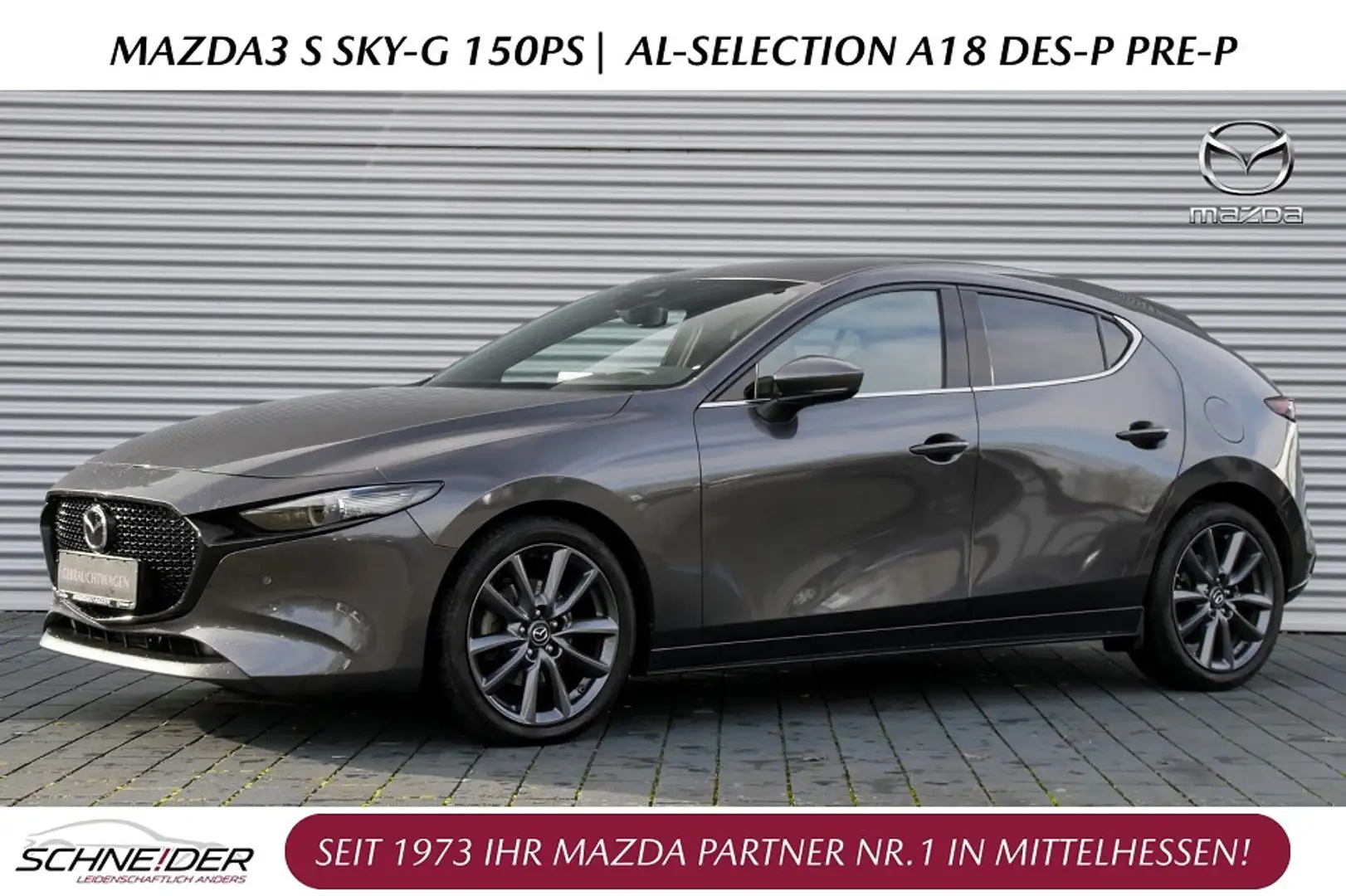 Mazda 3 SKY-G 150 M-Hybrid SELECTION DES-P PRE-P Selection Gris - 1